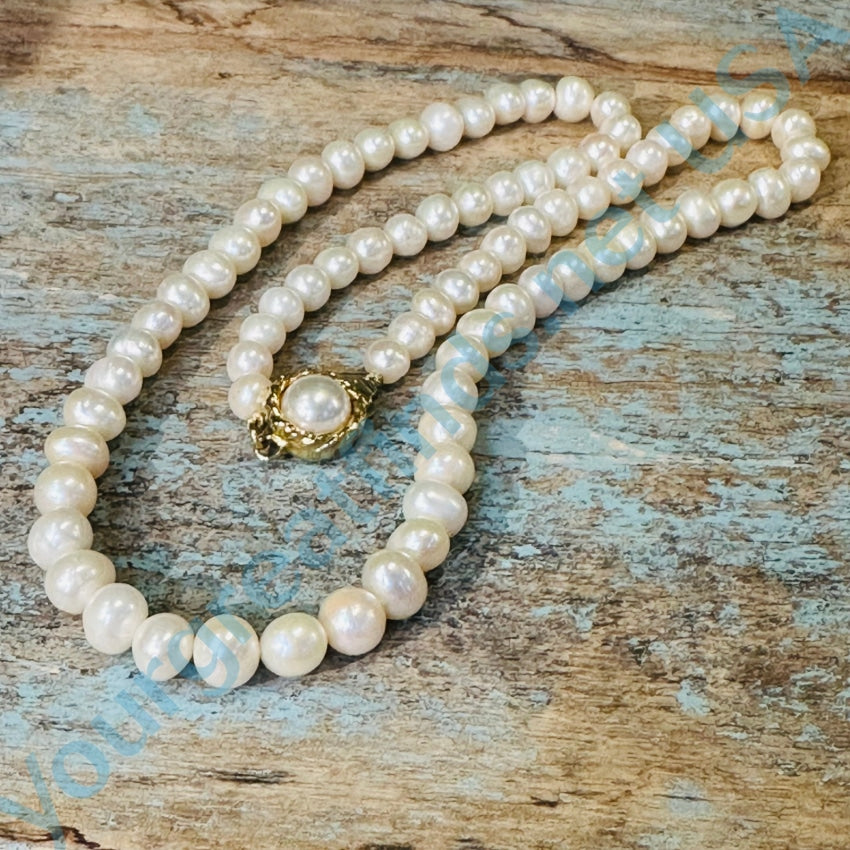 8MM (Medium Pearl Size) White Shell-Coated High Luster Pearls Necklace –  TARUNA BIYANI®