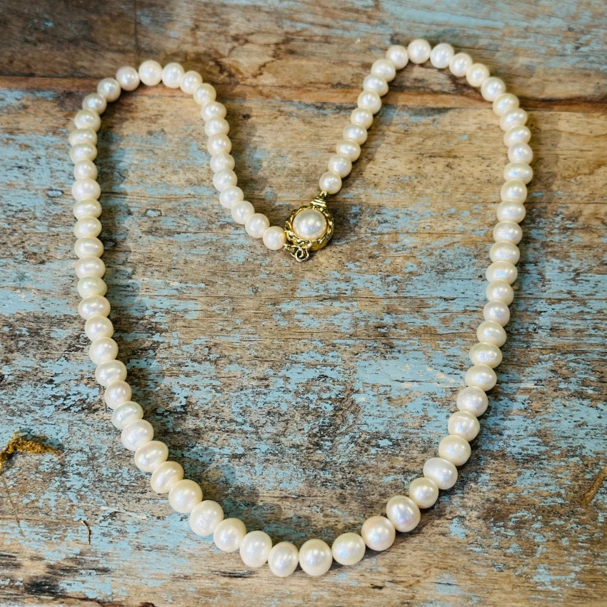 Freshwater Pearl Necklace 18.5 5.9Mm