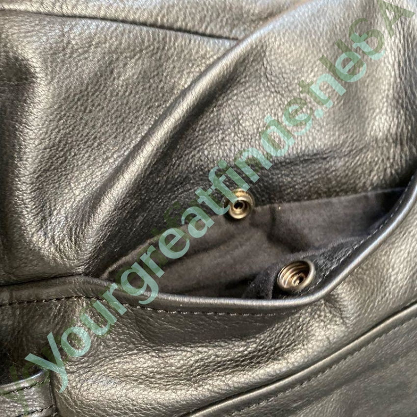 Genuine Harley-Davidson Black Leather Fringed Jacket Womens' Medium Yourgreatfinds