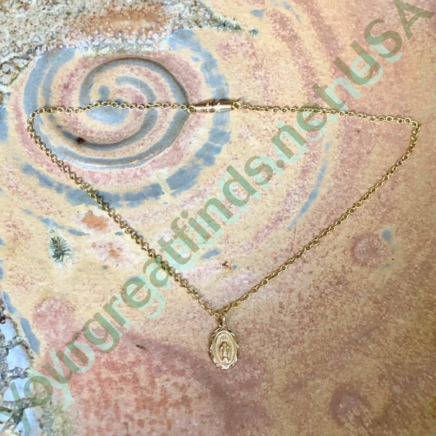 Gold over Sterling Silver Catholic Baby Necklace Yourgreatfinds