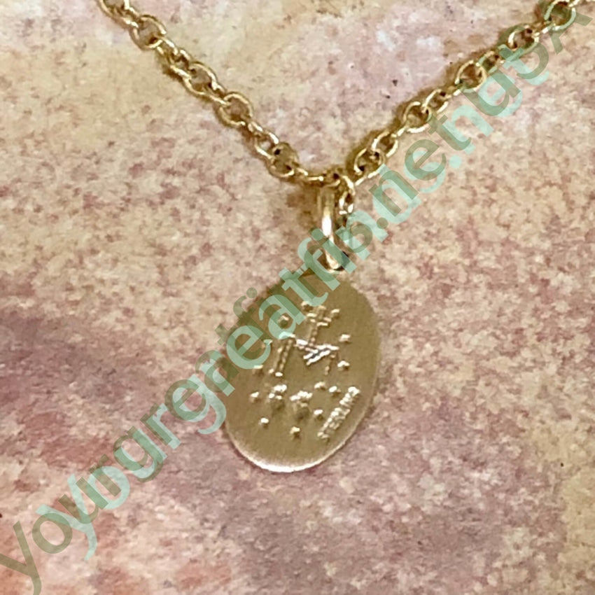 Gold over Sterling Silver Catholic Baby Necklace Yourgreatfinds