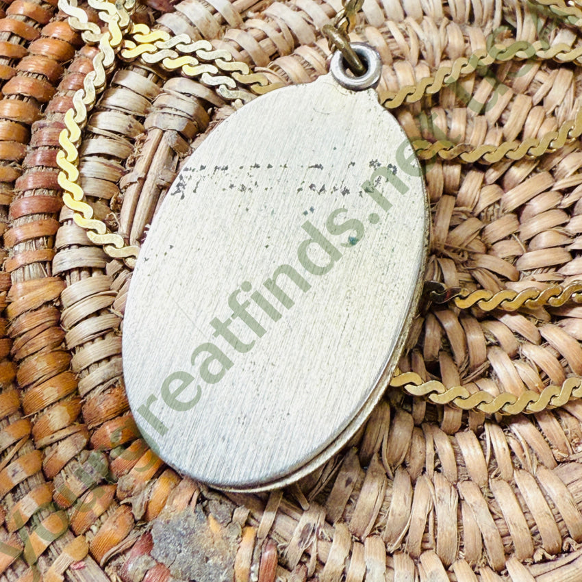 Goldtone Saint Christopher Necklace necklace