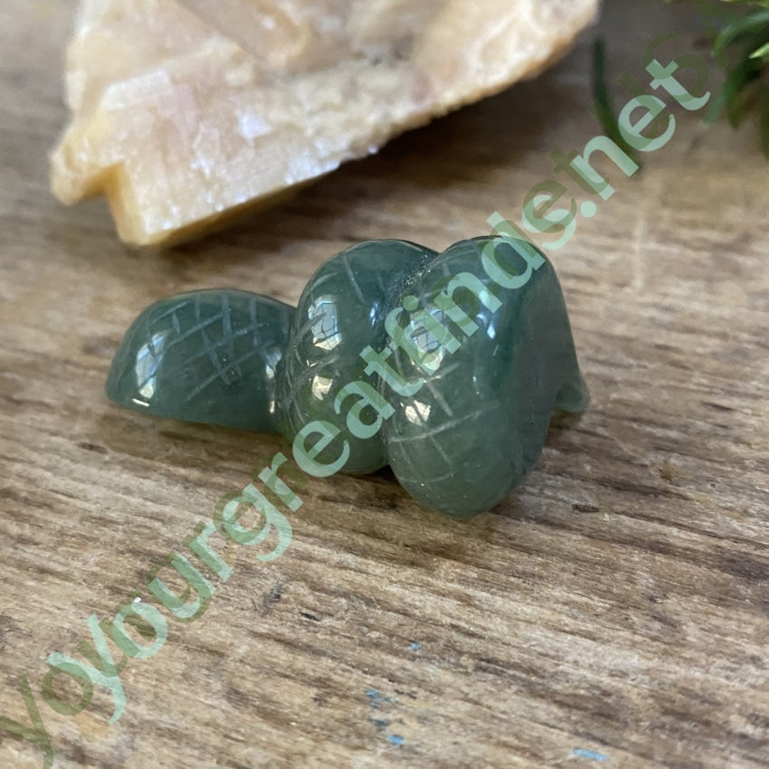 Hand Carved Green Jadeite Cobra Figurine Yourgreatfinds
