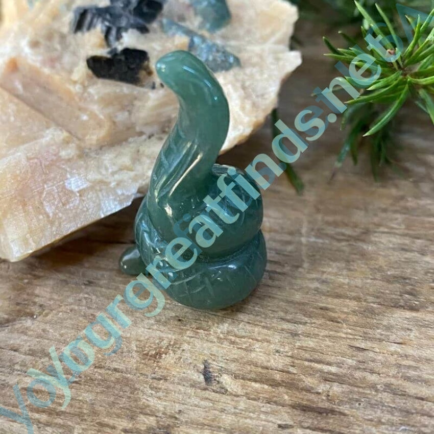 Hand Carved Green Jadeite Cobra Figurine Yourgreatfinds