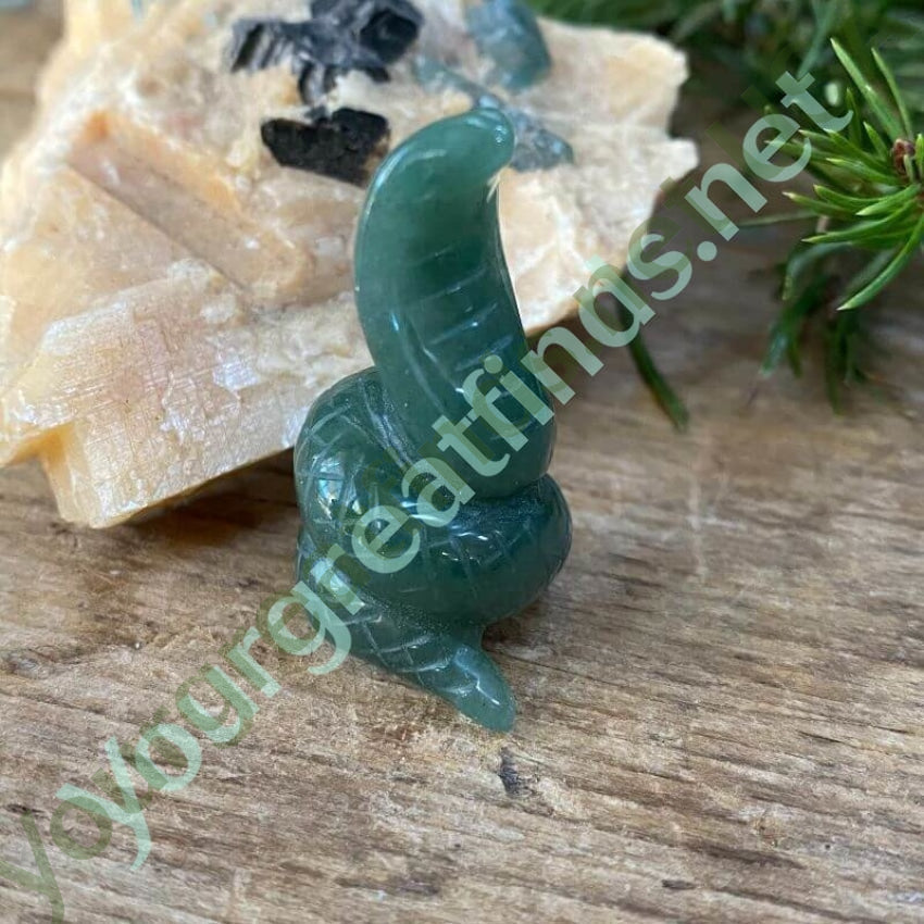 Hand Carved Green Jadeite Cobra Figurine Yourgreatfinds