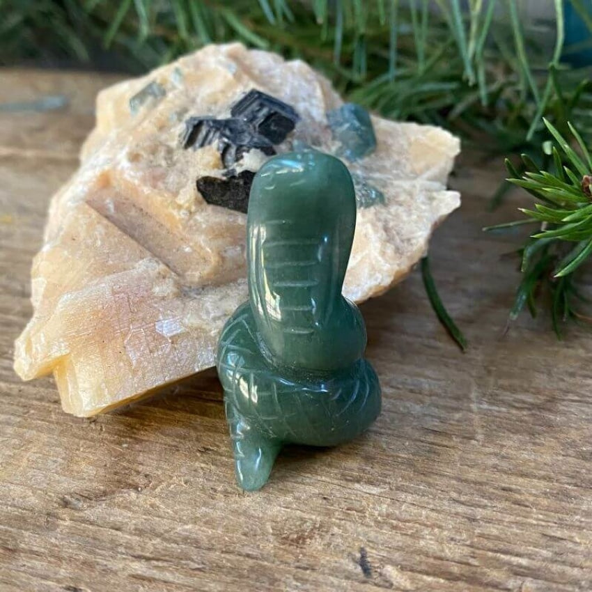 Hand Carved Green Jadeite Cobra Figurine Yourgreatfinds