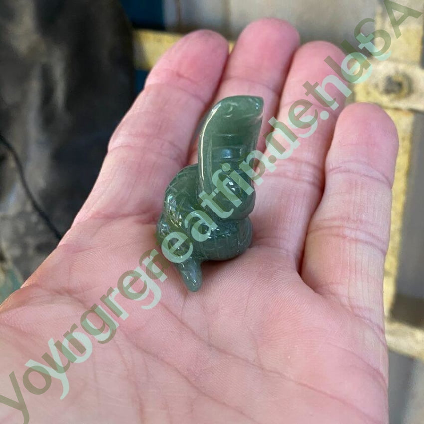 Hand Carved Green Jadeite Cobra Figurine Yourgreatfinds