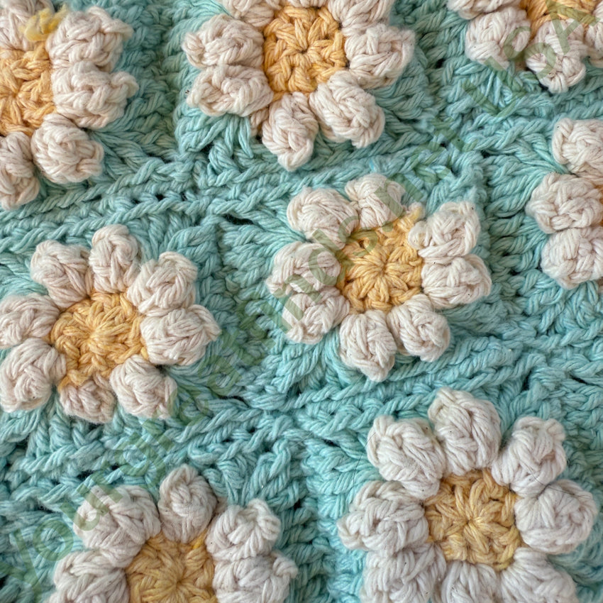 Hand Crochet Daisy Sun Top halter top