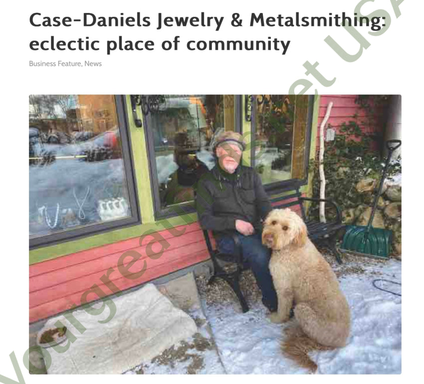 Handmade Hammered Copper Necklace Will Case - Daniels