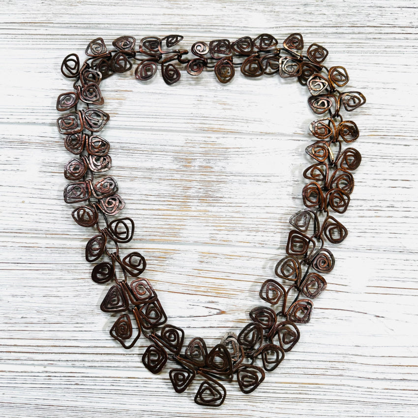 Handmade Hammered Copper Necklace Will Case - Daniels