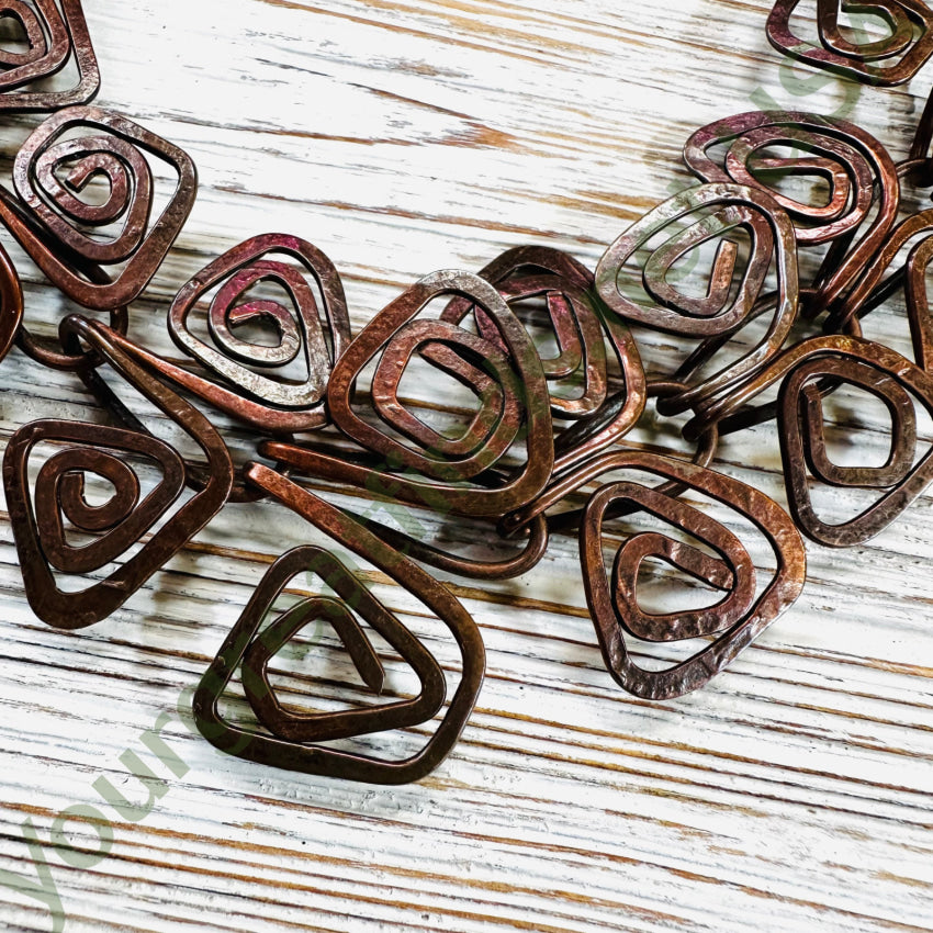 Handmade Hammered Copper Necklace Will Case - Daniels