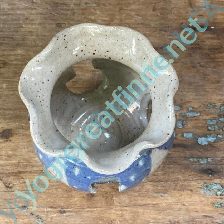 Handmade Studio Stoneware Pottery Tealight Pot Christmas Themed Yourgreatfinds