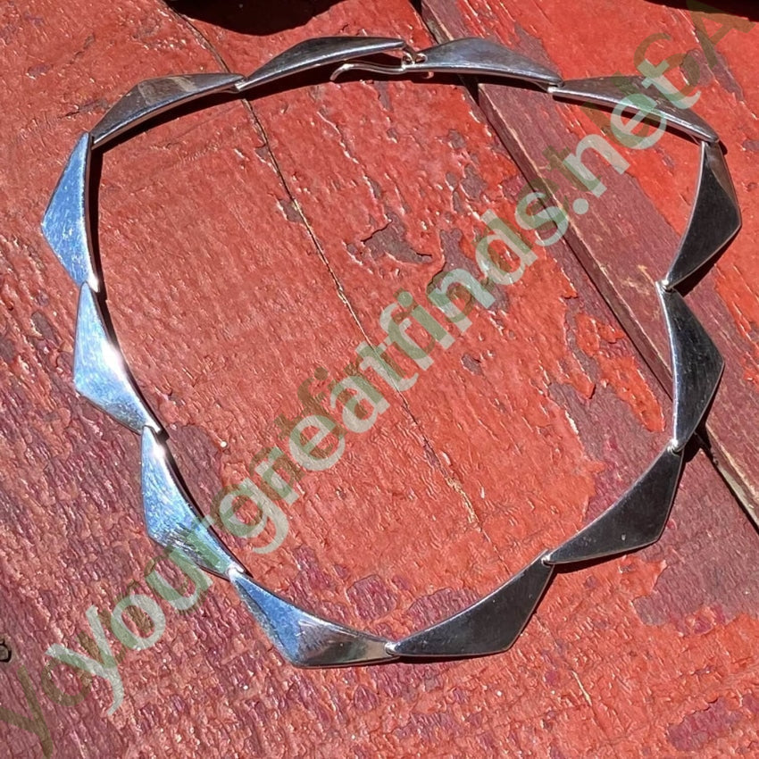 Hans Hansen 925S Sterling Silver Choker Necklace Denmark Yourgreatfinds