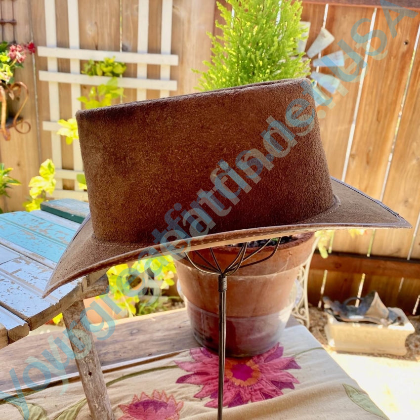 Head 'N Home Brown Leather Raider Hat M/L Yourgreatfinds