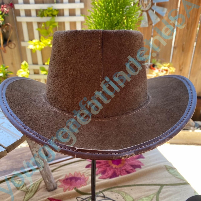 Head 'N Home Brown Leather Raider Hat M/L Yourgreatfinds