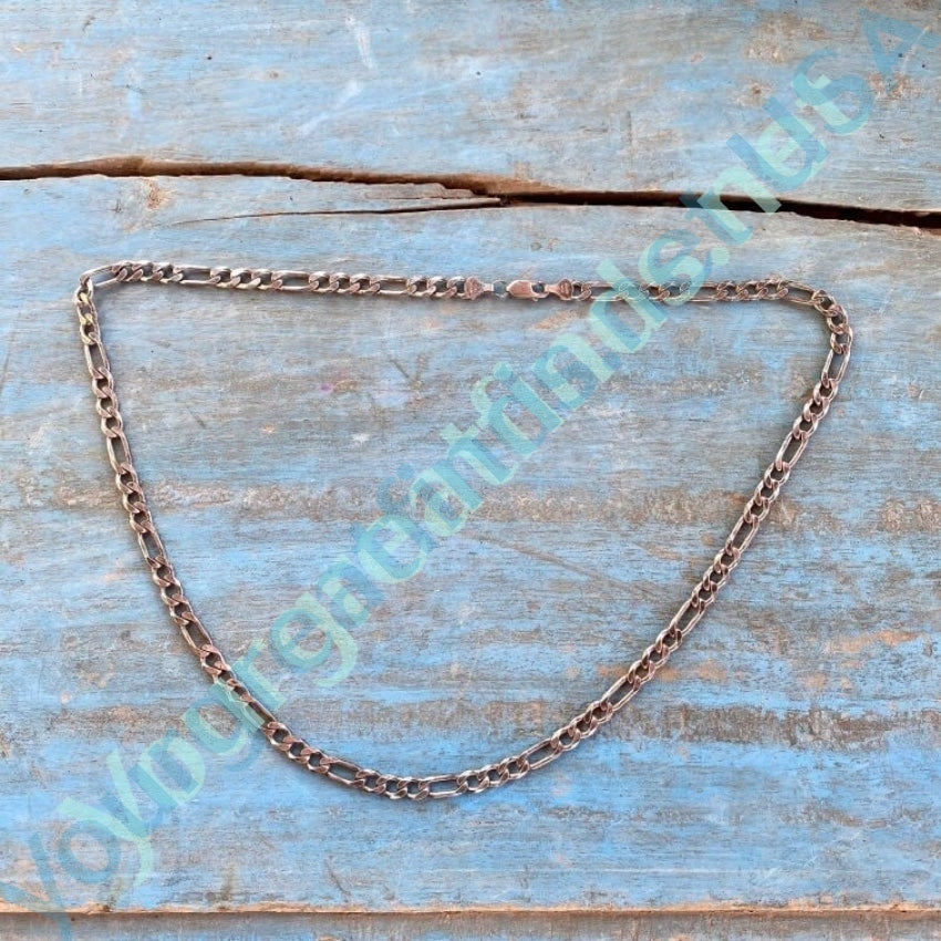 Heavy Solid Sterling Silver Figaro Chain Yourgreatfinds