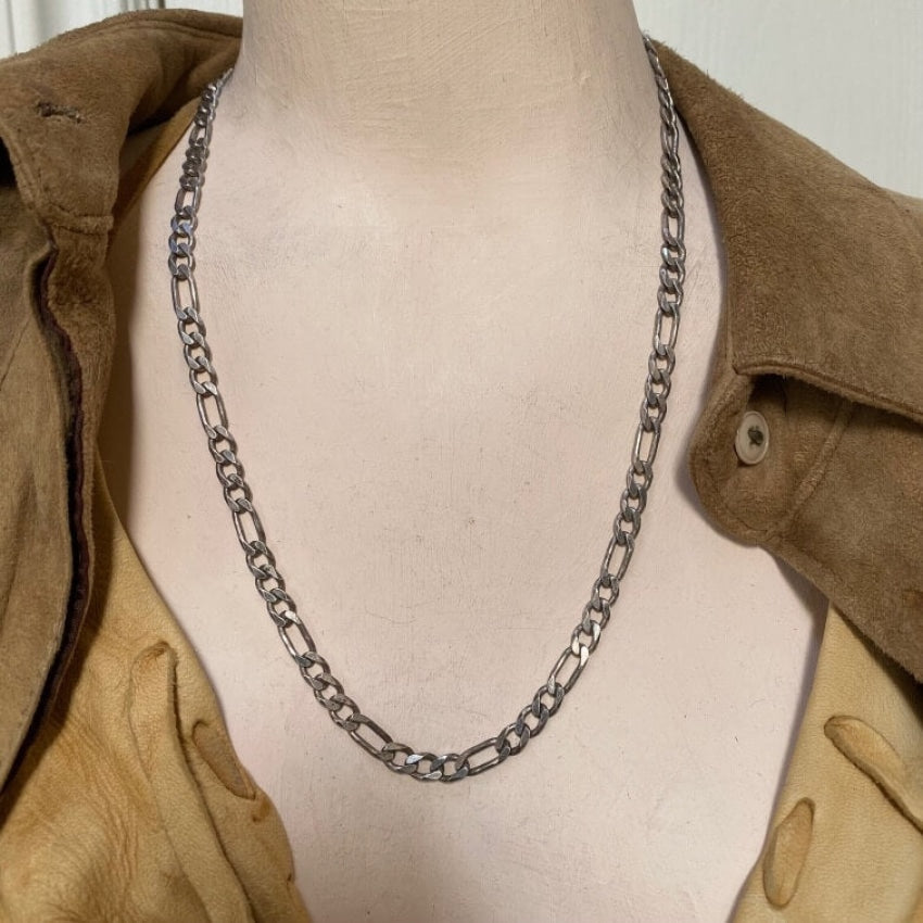 Heavy Solid Sterling Silver Figaro Chain Yourgreatfinds