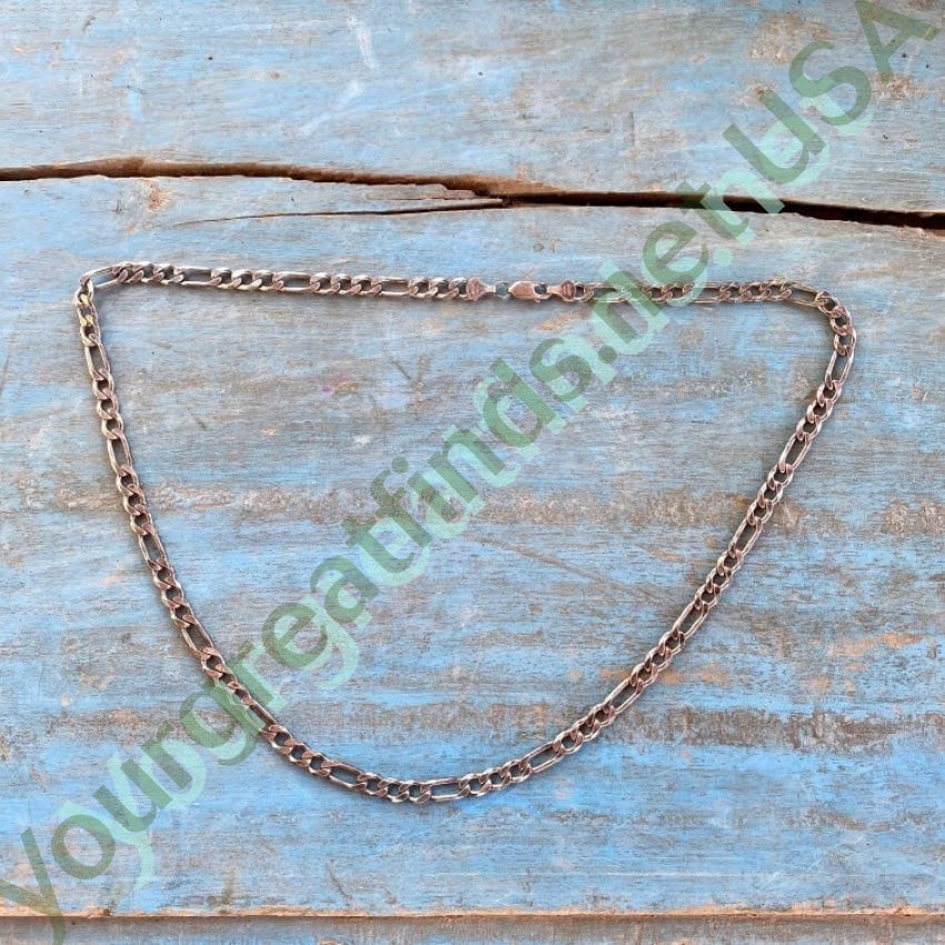 Heavy Solid Sterling Silver Figaro Chain Yourgreatfinds