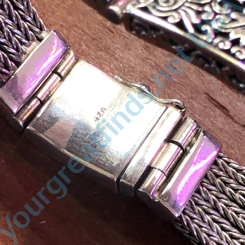 Heavy Sterling Silver Id Bracelet Bracelet