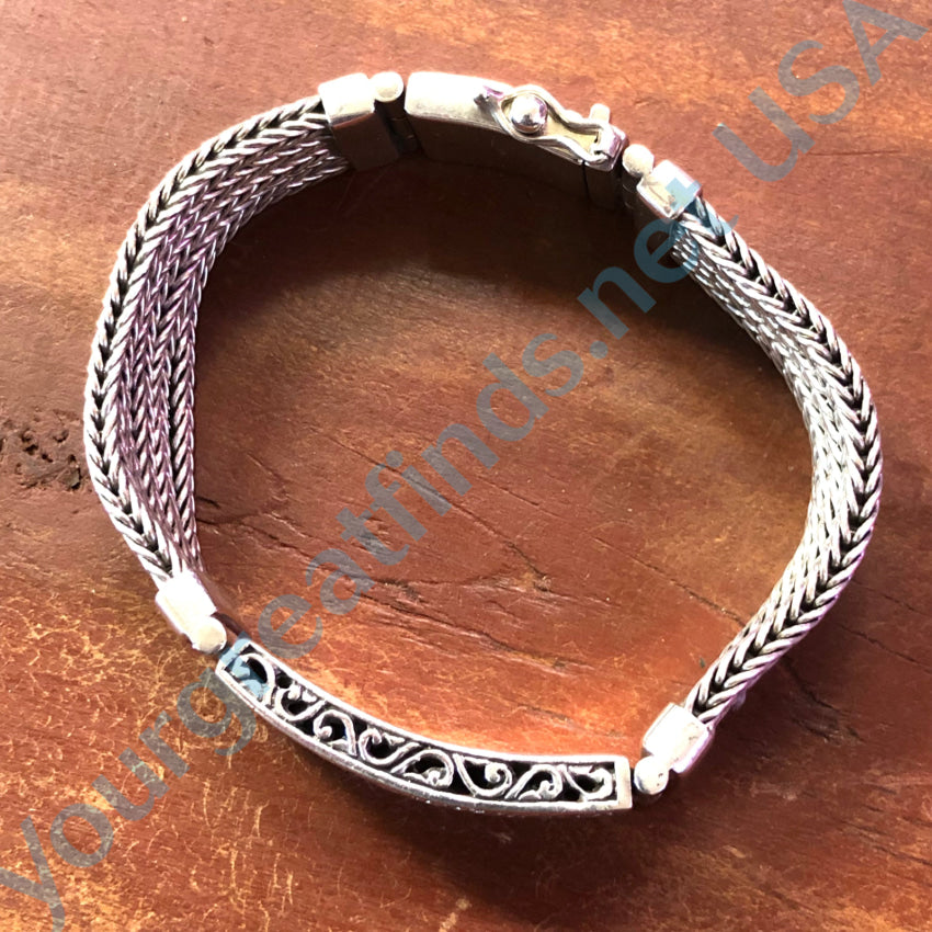 Heavy Sterling Silver Id Bracelet Bracelet