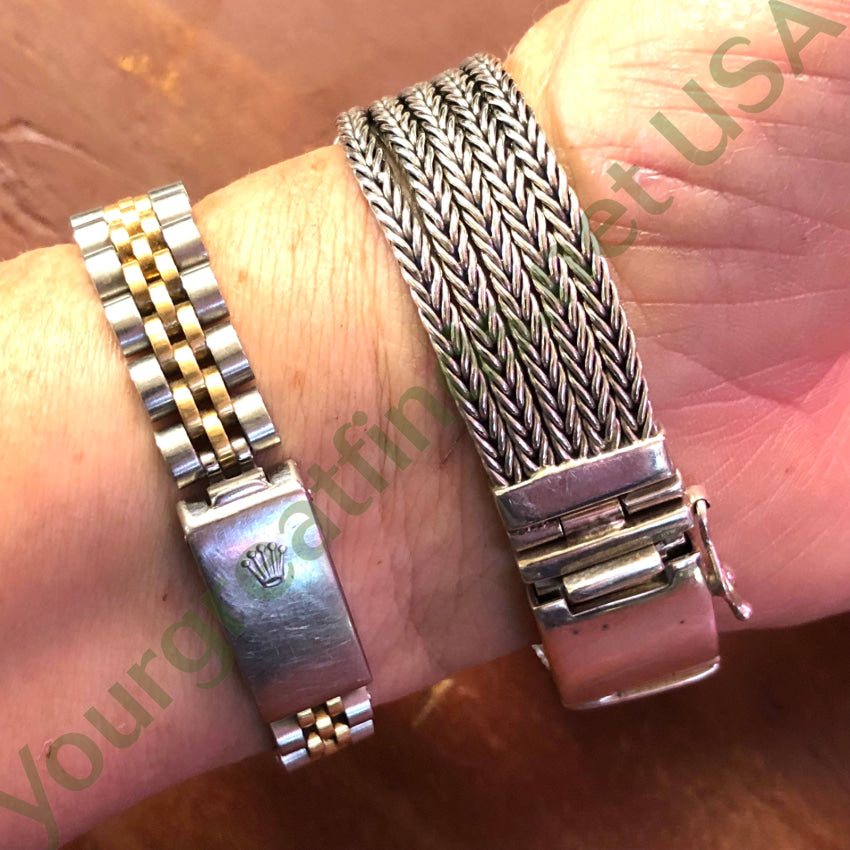 Heavy Sterling Silver Id Bracelet Bracelet