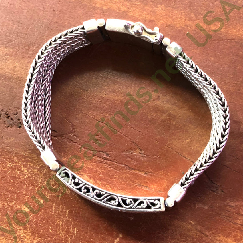Heavy Sterling Silver Id Bracelet Bracelet