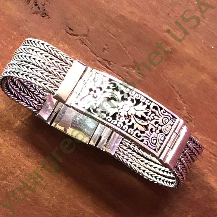 Heavy Sterling Silver Id Bracelet Bracelet