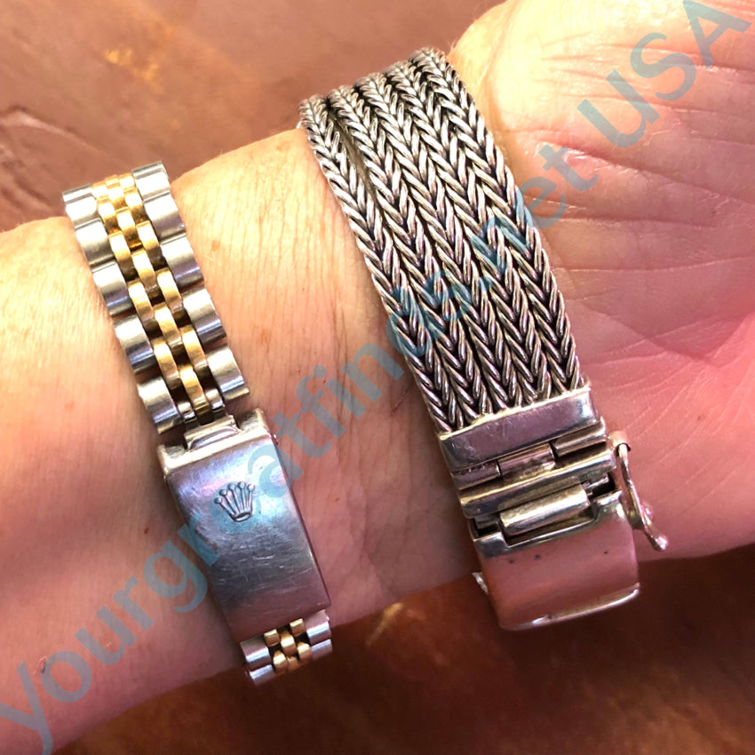 Heavy Sterling Silver Id Bracelet Bracelet