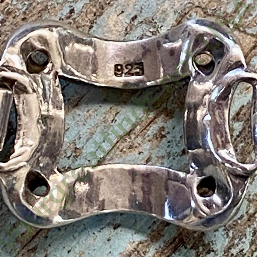 Heavy Vintage Sterling Silver Orb Chain Bracelet