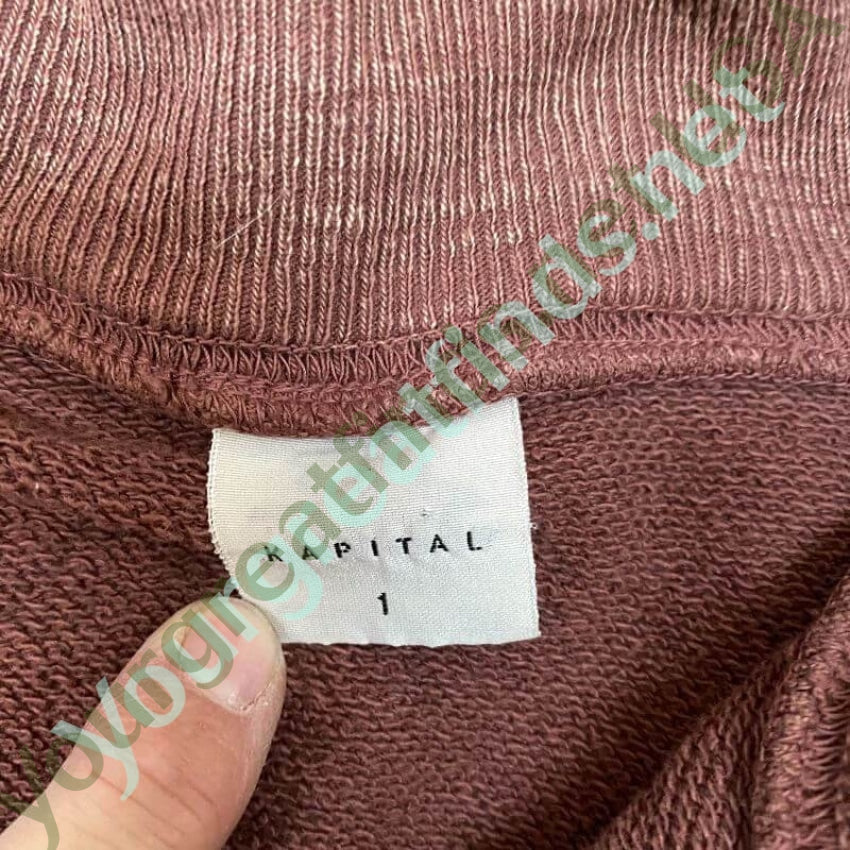 Kapital Men's Sweatshirt Size 1 Japan No. 11 Yourgreatfinds