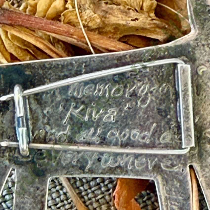 Kiva The Dog Sterling Silver Memory Pin pin / brooch