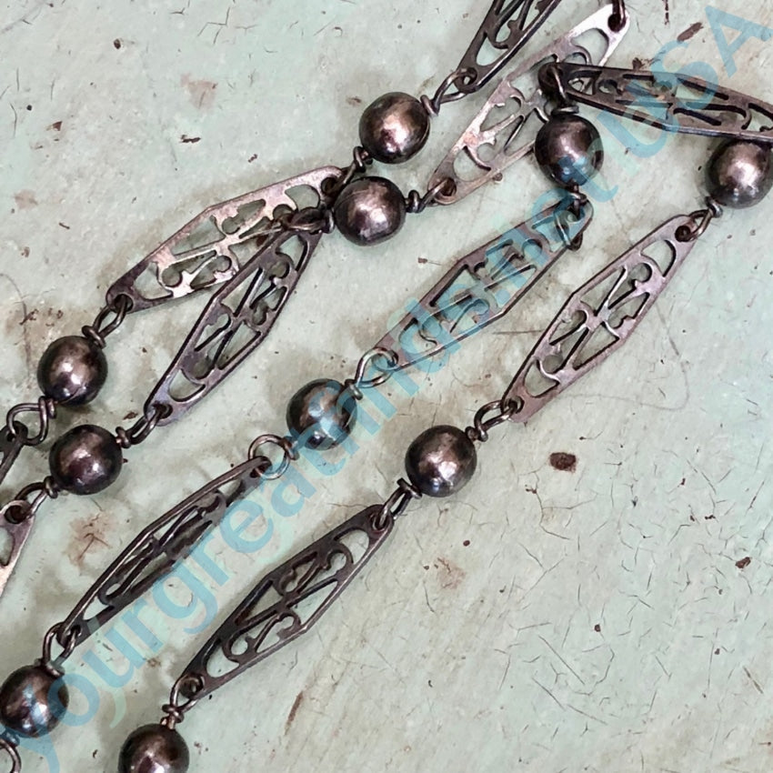 Large Sterling Silver Chain 22 Long 58 Grams