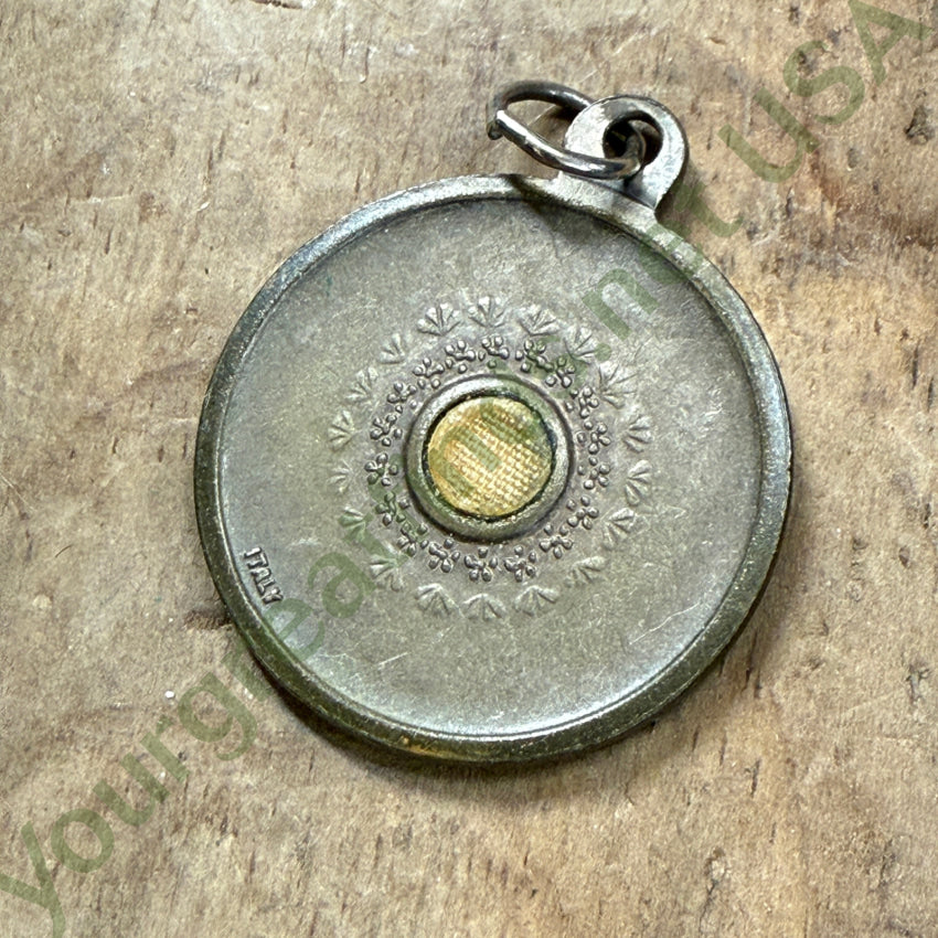 Large Bronze St. Jude Reliquary Pendant pendant