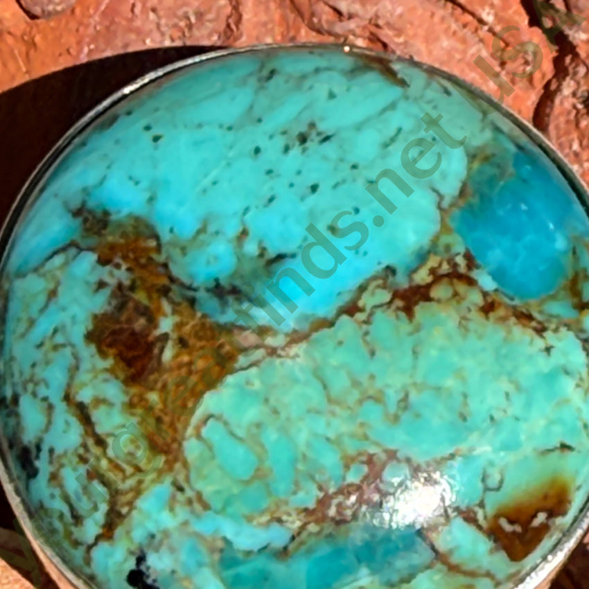 Large Desert Rose Trading Turquoise Sterling Silver Ring Size 7 ring