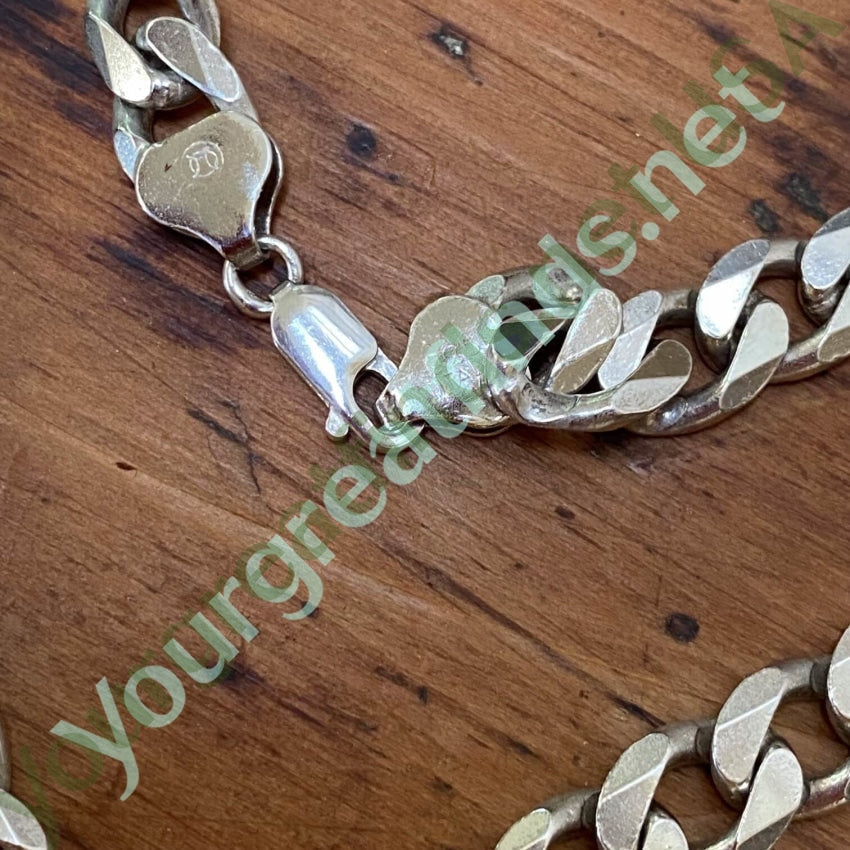 Large Sterling Silver Chain 22" Long 58 grams Yourgreatfinds