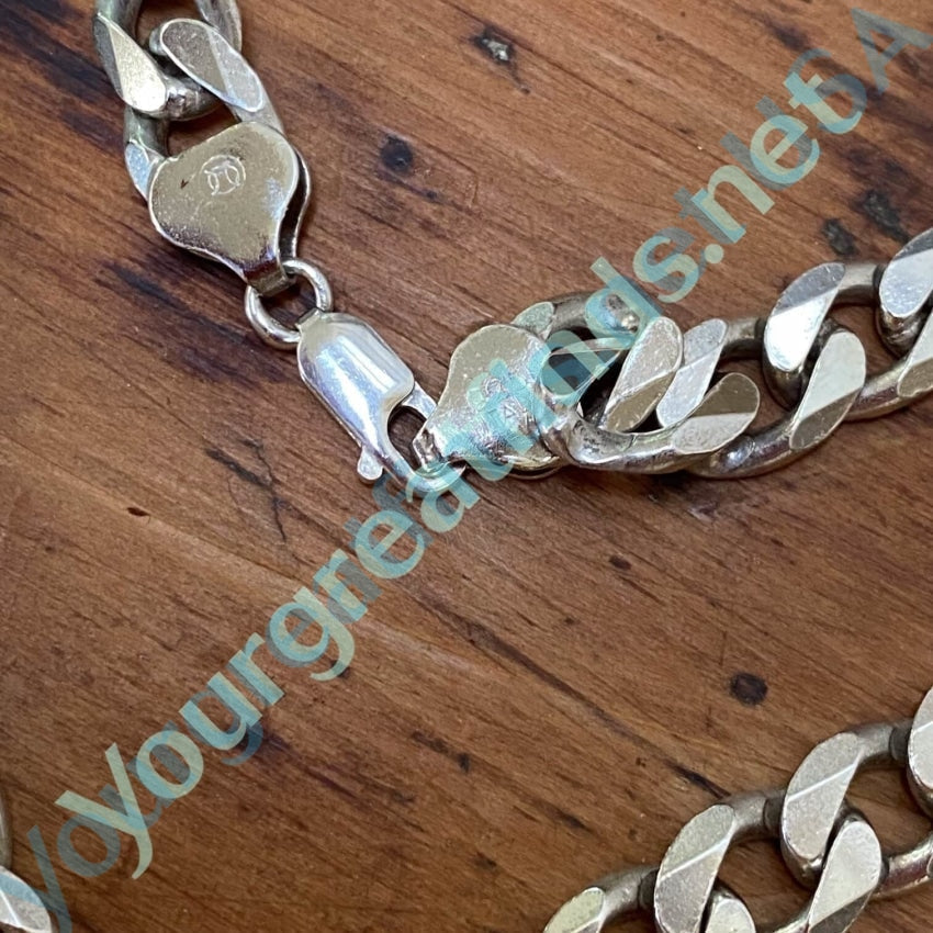 Large Sterling Silver Chain 22&quot; Long 58 grams Yourgreatfinds