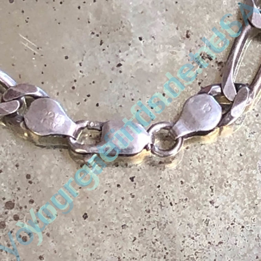 Large Sterling Silver Figaro Chain 24" Long 40 grams Yourgreatfinds