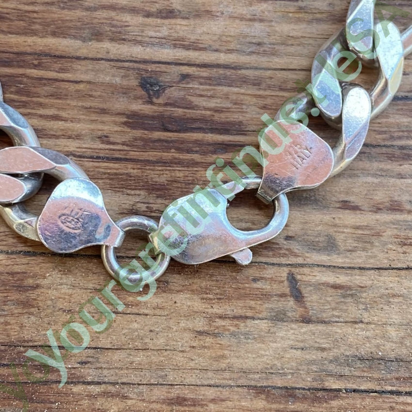 Large Sterling Silver Figaro Chain 24" Long 73 grams Yourgreatfinds