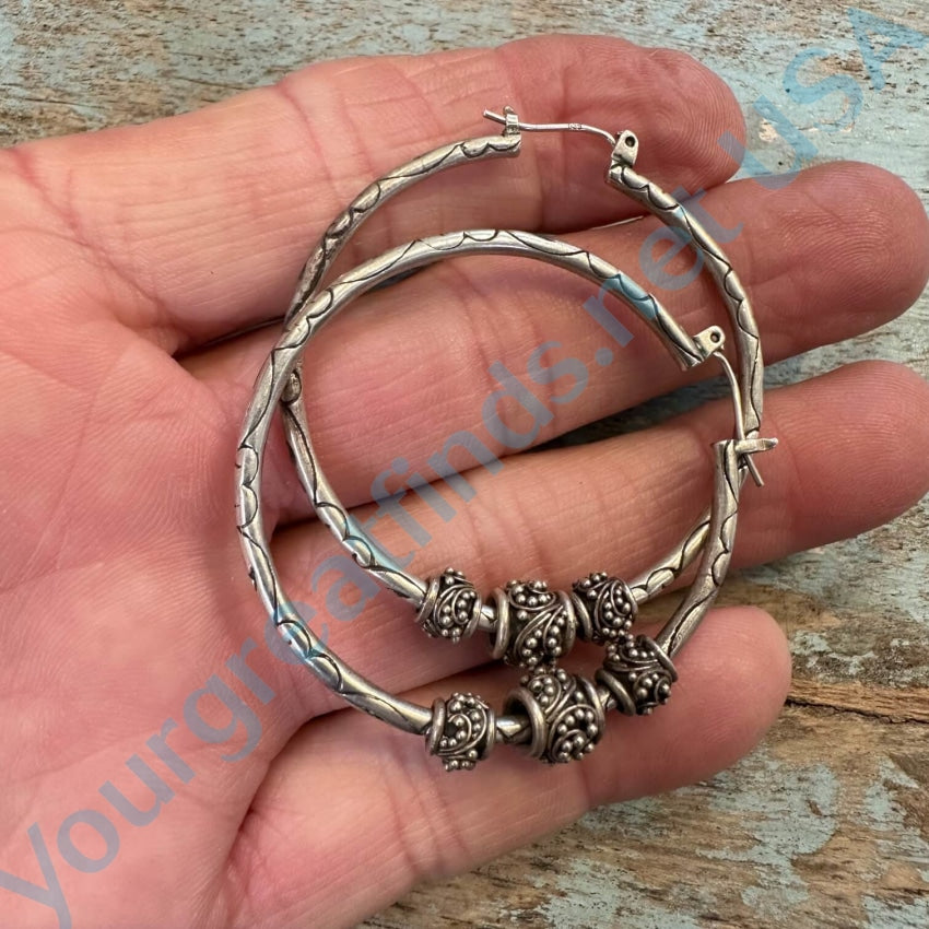 Christine Fail - Extra Large Round Hoop Earrings in Sterling Silver – The  Clay Pot