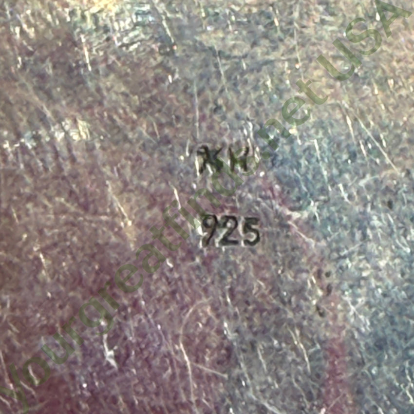 Large Sterling Silver Spider Web Turquoise Pendant pendant