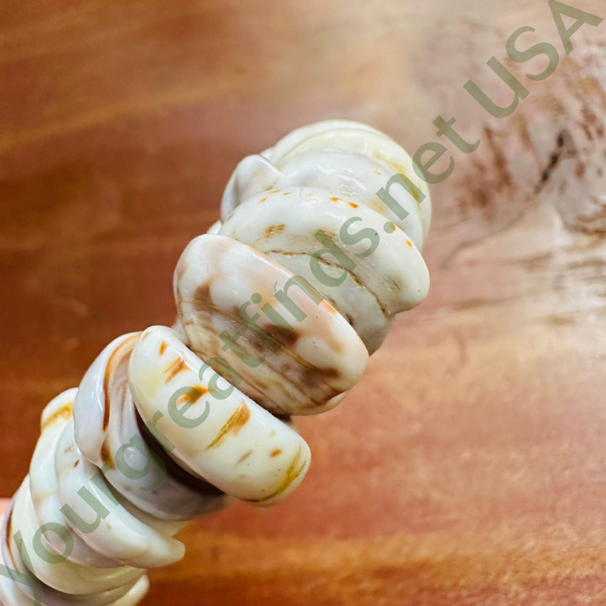 Large Vintage Hawaiian Puke Shell Choker Necklace