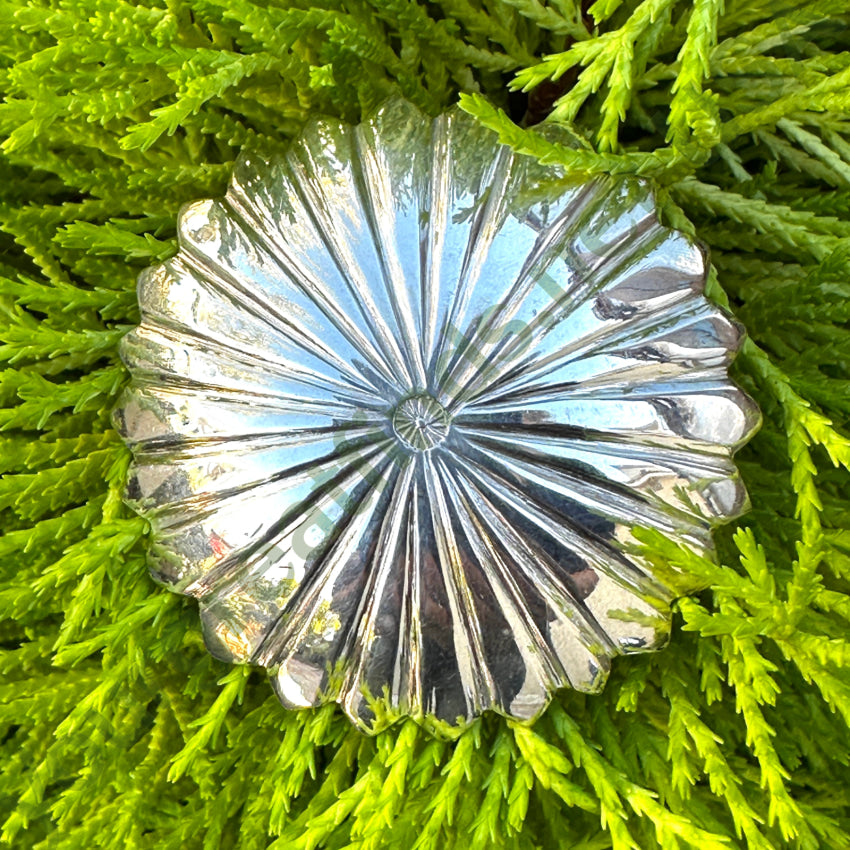 Large Vintage Sterling Silver Navajo Concho Pin Pin / Brooch