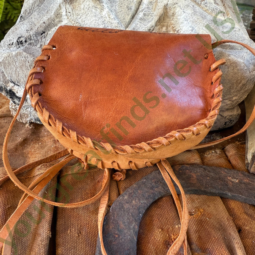 Little Mexican Tooled Leather Crossbody Bag Purse purse