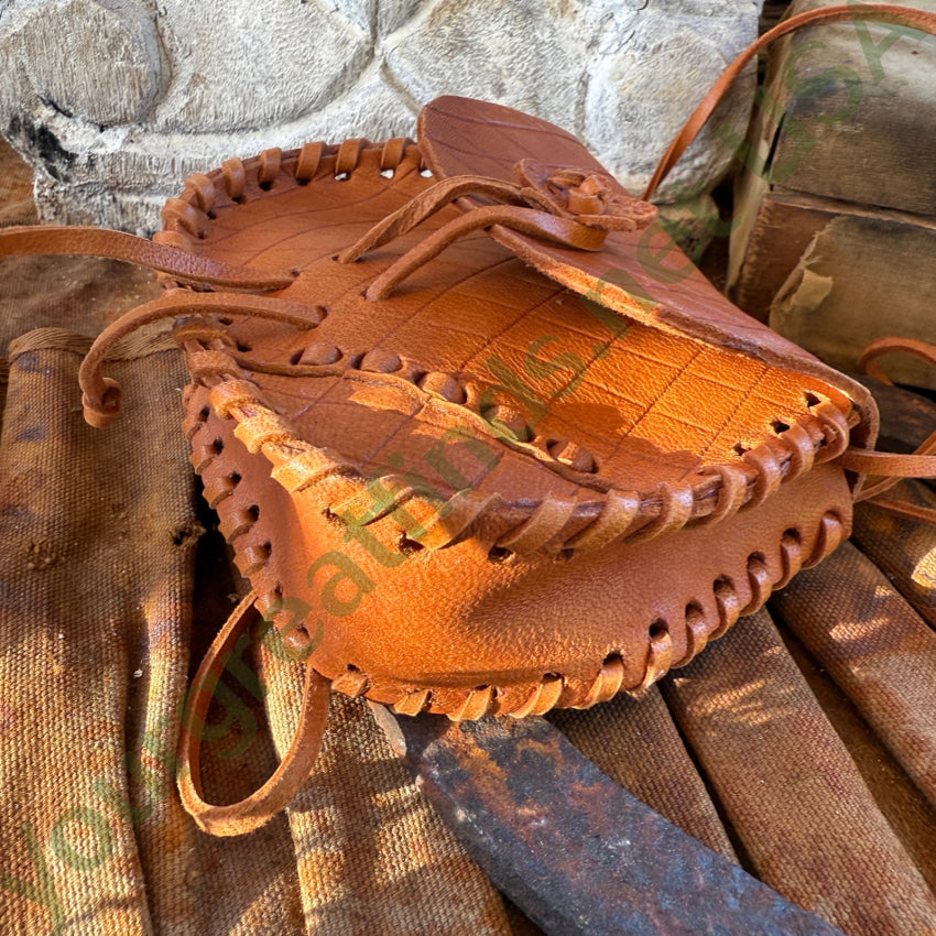 Little Mexican Tooled Leather Crossbody Bag Purse purse