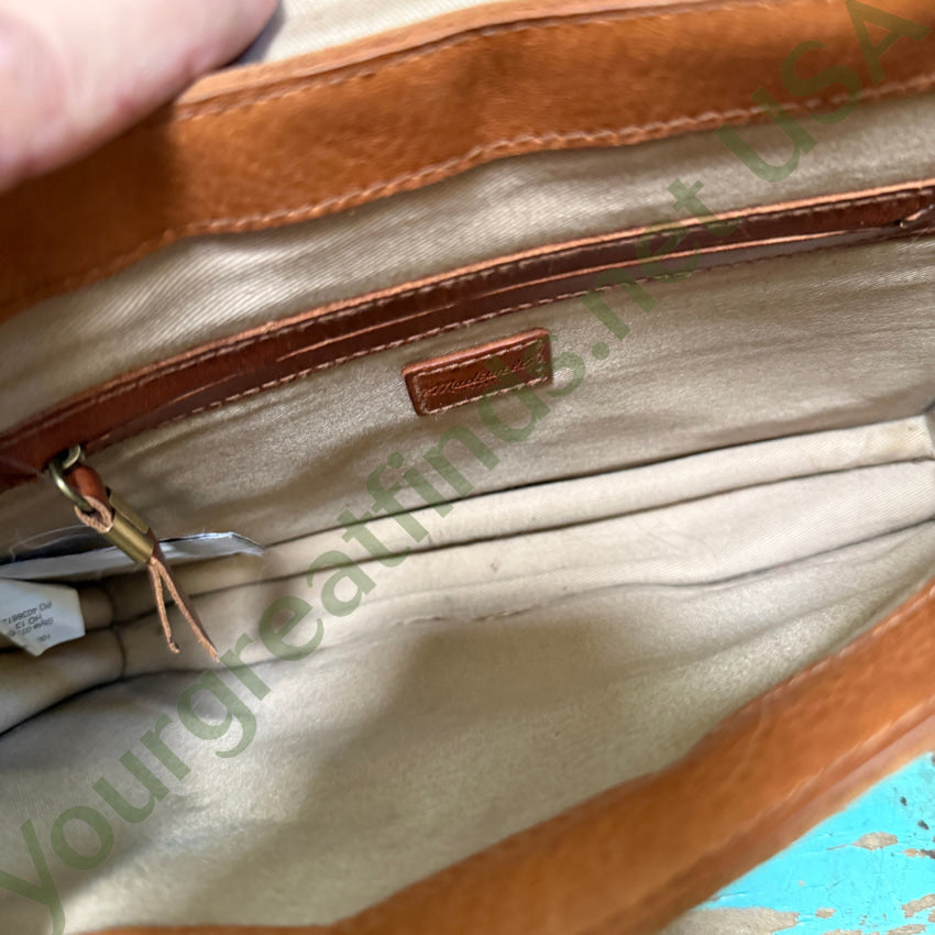 Madewell “The Sketchbook Bag” Brown Leather Crossbody Purse Purse