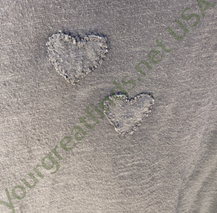 MAGNOLIA PEARL Cotton Fraise Tee T-Shirt Strawberry Ozzy Gray tee shirt