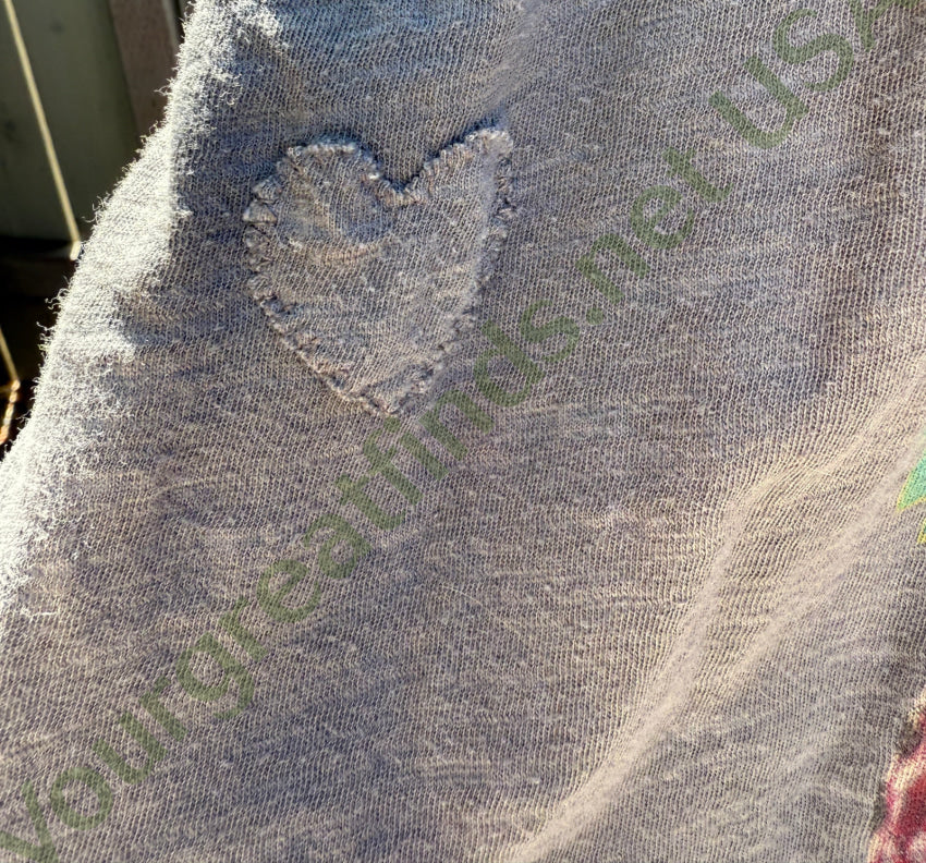 MAGNOLIA PEARL Cotton Fraise Tee T-Shirt Strawberry Ozzy Gray tee shirt