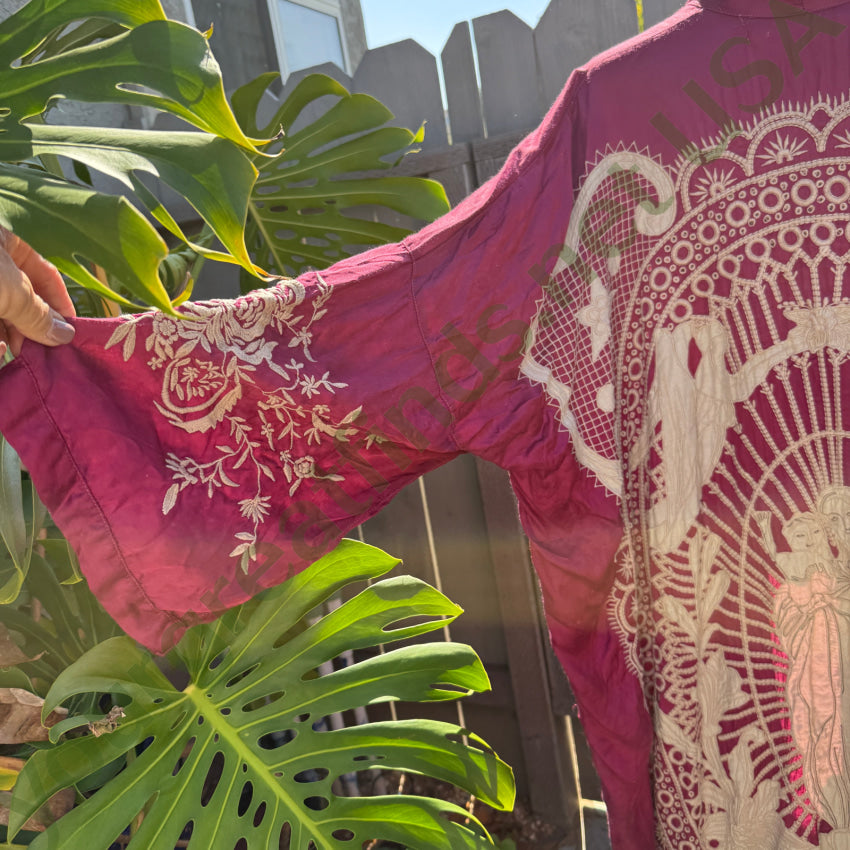 Magnolia Pearl Modal Satin Blessed Kimono Hibiscus NWT SOLD OUT kimono