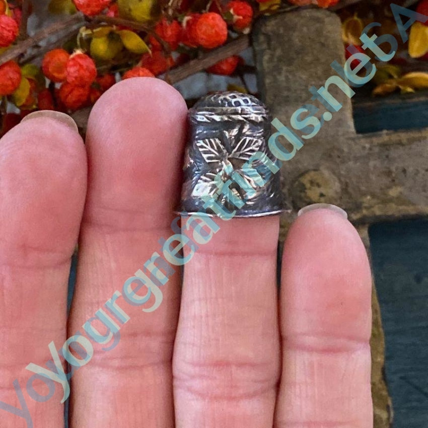 Mexican 980 Fine Sterling Silver Sewing Thimble Yourgreatfinds