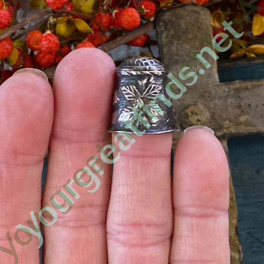 Mexican 980 Fine Sterling Silver Sewing Thimble Yourgreatfinds
